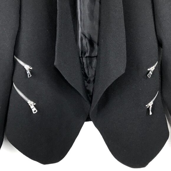 Dex exposed zipper Black Blazer - Picture 4 of 9